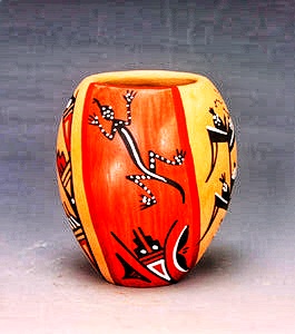 Pueblo Pottery black-on-black ware Maria Martinez San Ildefonso Pueblo New Mexico