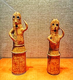 Kofun Period Haniwa Figures ancient Japanese terracotta clay burial mound sculpture