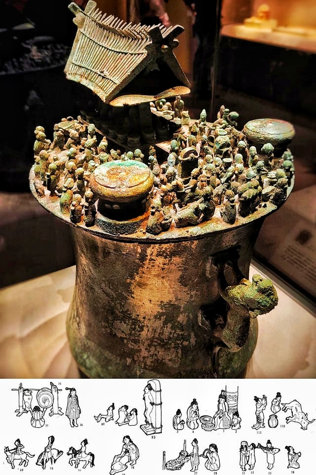 ancient wealth artifact Bronze Cowrie Container Dian Kingdom China museum