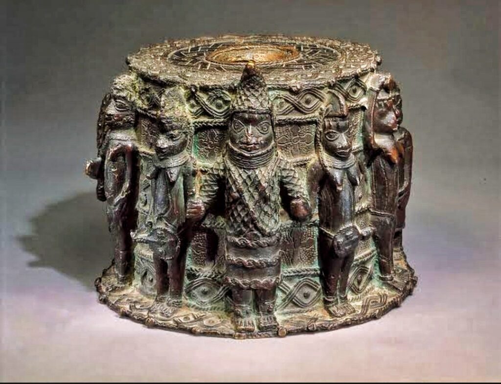 Benin Kingdom gold object Ikegobo brass altar wealth ritual Nigeria