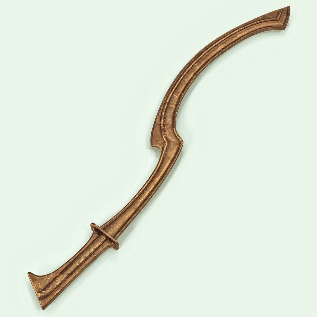 sacred artifact kings used Khopesh ancient Egyptian curved sword pharaoh Tutankhamun Cairo Museum