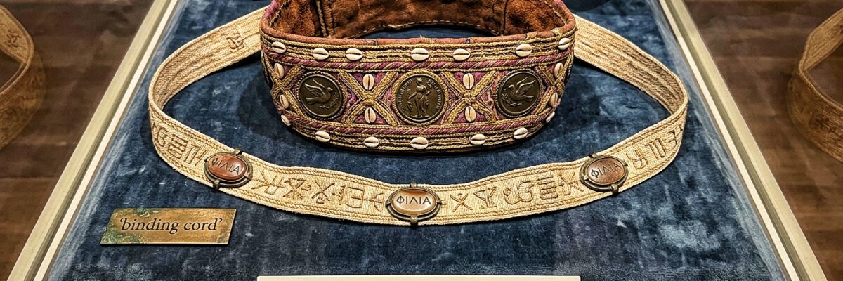 ancient artifact women used philia amulet binding cord Aphrodite girdle Kestos Himas ancient Greece